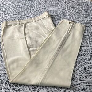 Chic Cream Straight Leg Women's Pants